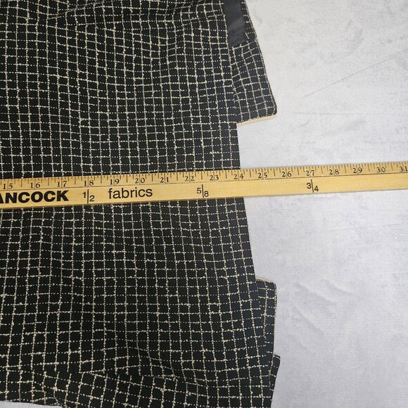 Vintage Emma James Liz Claiborne Black And Tan 3 Button Blazer Womens Size 12 - Picture 9 of 9